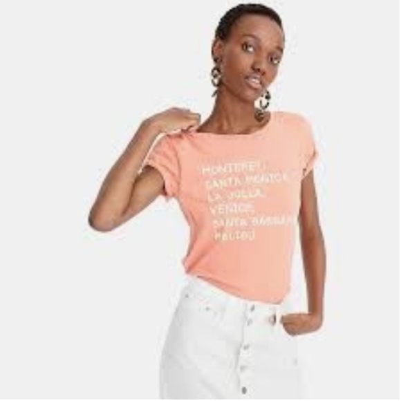 J. Crew Monterey Santa Monica Malibu T-Shirt XS - Picture 3 of 8